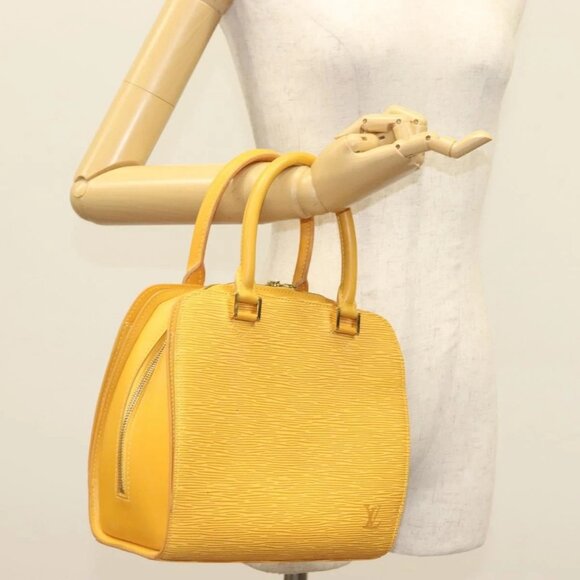 LOUIS VUITTON Epi Pont Neuf Hand Bag Yellow - Picture 1 of 16